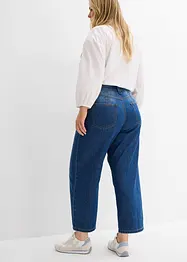 Jean baggy, taille mi-haute, doux, raccourci, bonprix