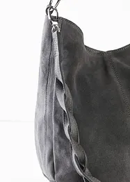 Sac en cuir velours avec sangle décorative, bonprix