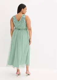Robe longue avec haut brodé de sequins, bonprix