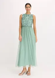 Robe longue avec haut brodé de sequins, bonprix