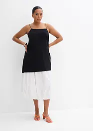 Top à fines bretelles et base asymétrique en viscose mélangée, bonprix