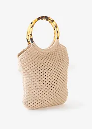 Cabas en macramé, bonprix