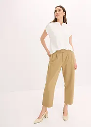 Pantalon en jersey à pinces, bonprix
