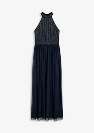 Robe longue avec perles brodées, bonprix