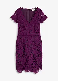 Robe en dentelle avec application en crochet sur l’encolure, bonprix