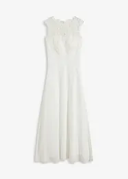 Longue robe de soirée avec empiècement dentelle, bonprix