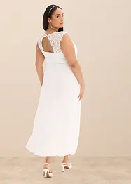 Longue robe de soirée avec empiècement dentelle, bonprix
