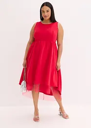 Robe courte-longue avec jupon en tulle, bonprix
