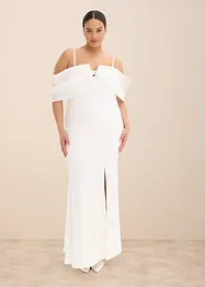 Robe de mariée en satin brillant orné de strass, bonprix