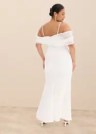 Robe de mariée en satin brillant orné de strass, bonprix