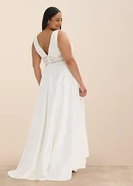 Robe de mariée en satin brillant et dentelle, bonprix