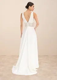 Robe de mariée en satin brillant et dentelle, bonprix