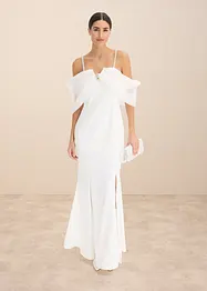 Robe de mariée en satin brillant orné de strass, bonprix
