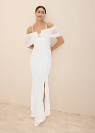 Robe de mariée en satin brillant orné de strass, bonprix