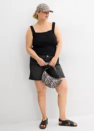 Short en jean, taille mi-haute, extensible, bonprix