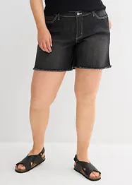 Short en jean, taille mi-haute, extensible, bonprix