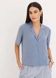 Chemisier en satin avec col à revers, bonprix