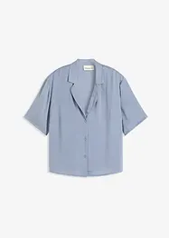 Chemisier en satin avec col à revers, bonprix