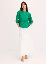 Blouse à manches bouffantes et dos original, bonprix