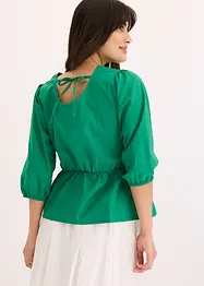 Blouse à manches bouffantes et dos original, bonprix