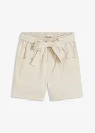 Short en twill avec ceinture à nouer, bonprix