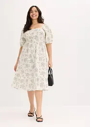 Robe midi à manches bouffantes, bonprix