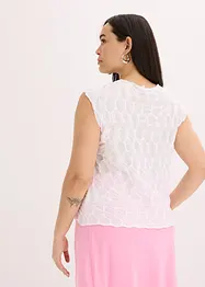 Top en matière texturée, bonprix
