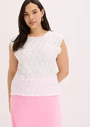 Top en matière texturée, bonprix