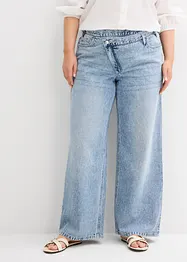 Jean large, taille mi-haute, peu extensible, bonprix