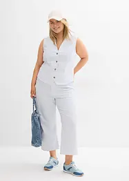 Jean large taille haute, cropped, bonprix