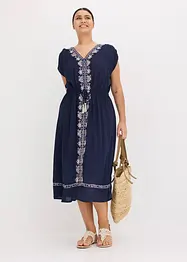 Robe midi bohème avec broderie, bonprix