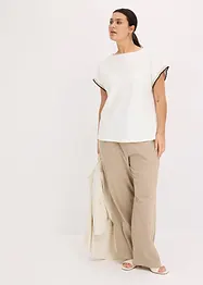 T-shirt à bordure contrastante, bonprix