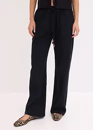 Pantalon large et texturé, bonprix