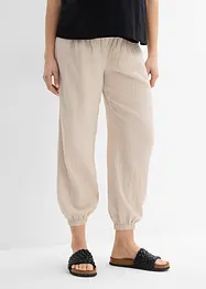 Pantalon de grossesse 2en1, 100% gaze de coton, bonprix