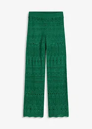 Pantalon en maille ajourée à taille élastiquée, bonprix