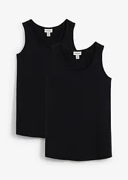 Lot de 2 tops de grossesse et d’allaitement en coton, bonprix