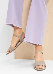 Sandales en cuir, bonprix