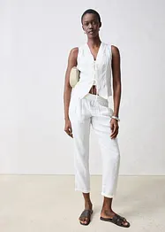 Blouse sans manches 100% lin, bonprix