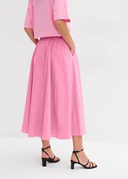 Jupe midi en coton extensible, bonprix