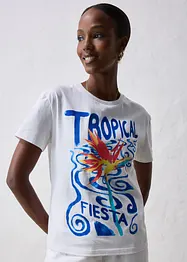T-shirt en coton et soie, bonprix