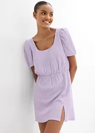 Robe en jersey crêpe texturé, bonprix