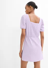 Robe en jersey crêpe texturé, bonprix