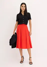 Jupe plissée en viscose mélangée, bonprix