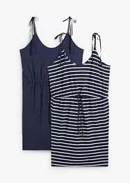 Lot de 2 robes en jersey 100% coton, bonprix