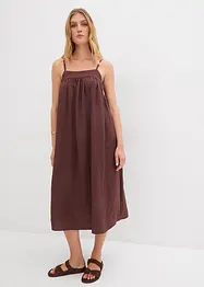 Robe à fines bretelles en viscose mélangée, bonprix