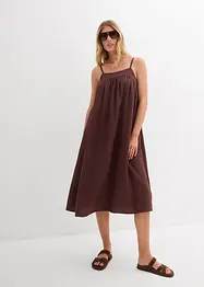 Robe à fines bretelles en viscose mélangée, bonprix