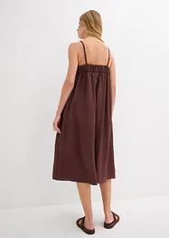 Robe à fines bretelles en viscose mélangée, bonprix