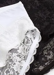 Lot de 2 slips Maxi avec dentelle, bonprix