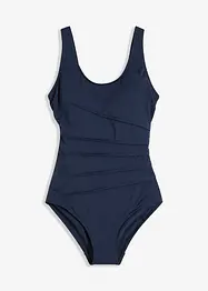 Maillot 1 pièce sculptant, maintien léger, avec plis décoratifs, bonprix