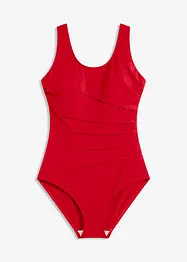 Maillot 1 pièce sculptant, maintien léger, avec plis décoratifs, bonprix